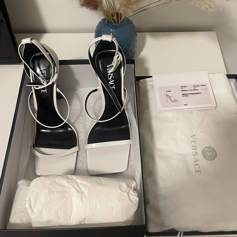 Authentic Versace sandals white